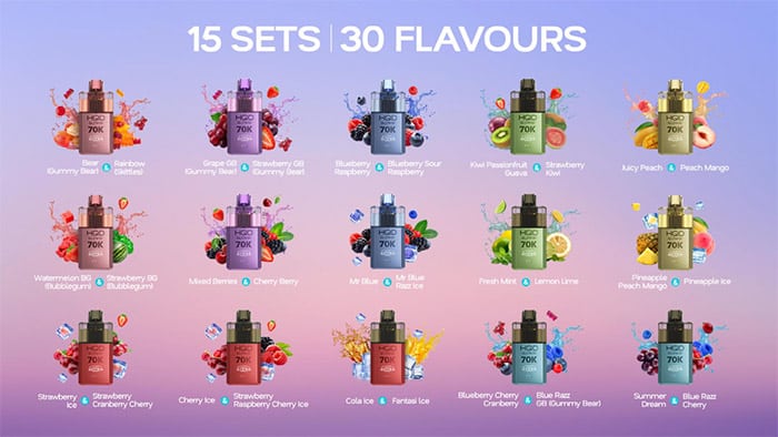 hqd flavours plenty options
