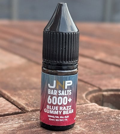 jnp bar salts 6000 blue razz gummy bear