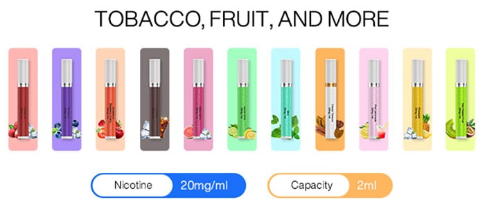 oxva slimstick flavours