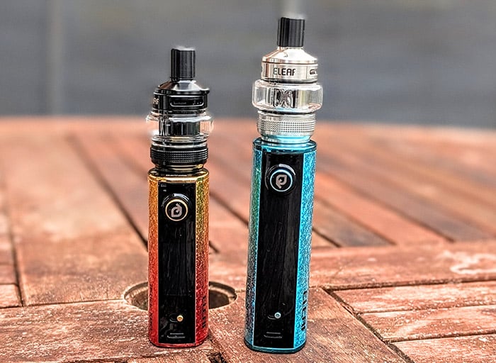 eleaf istick xc100 and x80 side-by-side