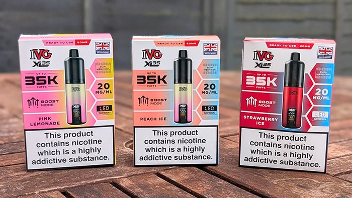 ivg xl35 flavours