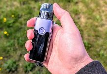 voopoo vinci e80 in hand