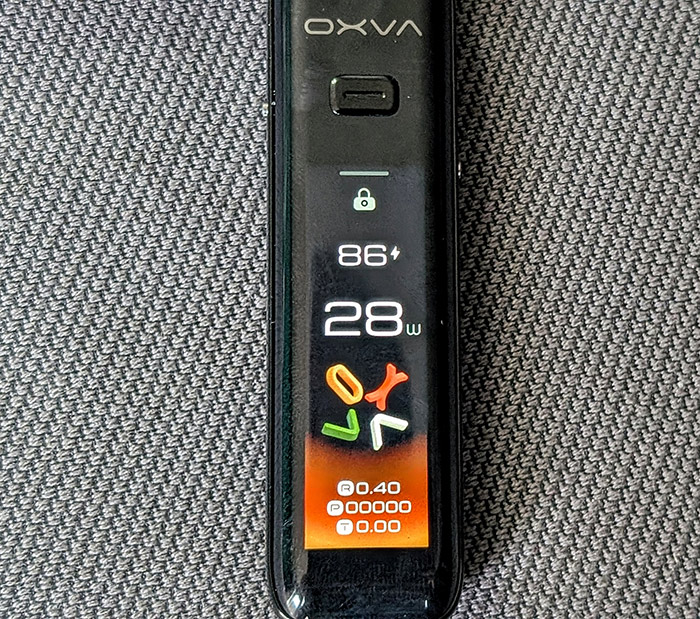 oxva xlim ultra 3 touch screen