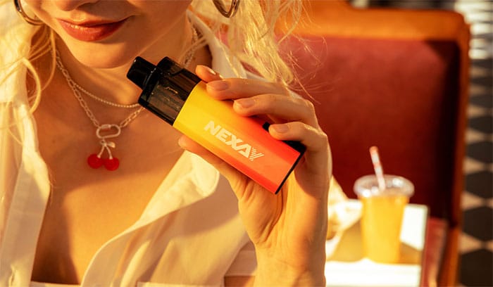 nexay crush pod in hand