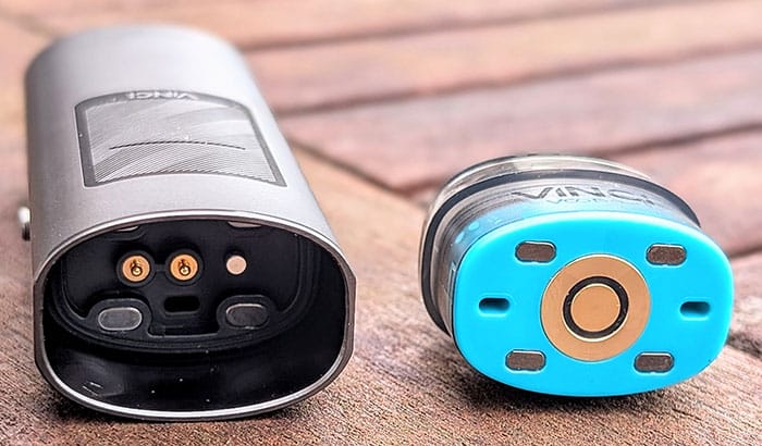 pod and battery magnetic connection