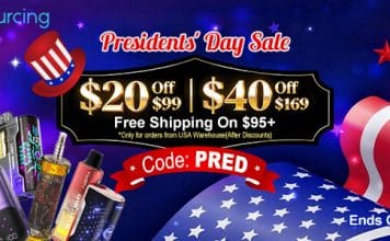 Vape Deal: Vapesourcing Presidents’ Day Sale – Save Up To $40 + Free Shipping! president sale vapesourcing