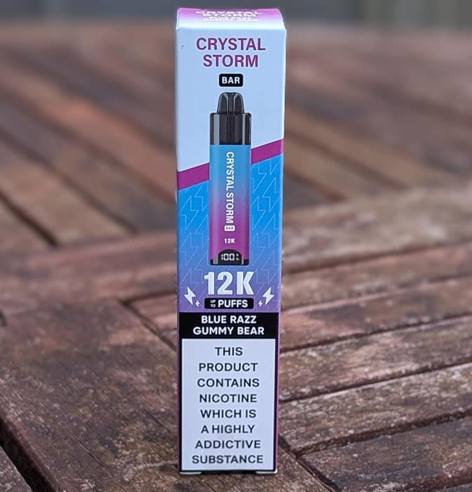 crystal storm blue razz gummie bears