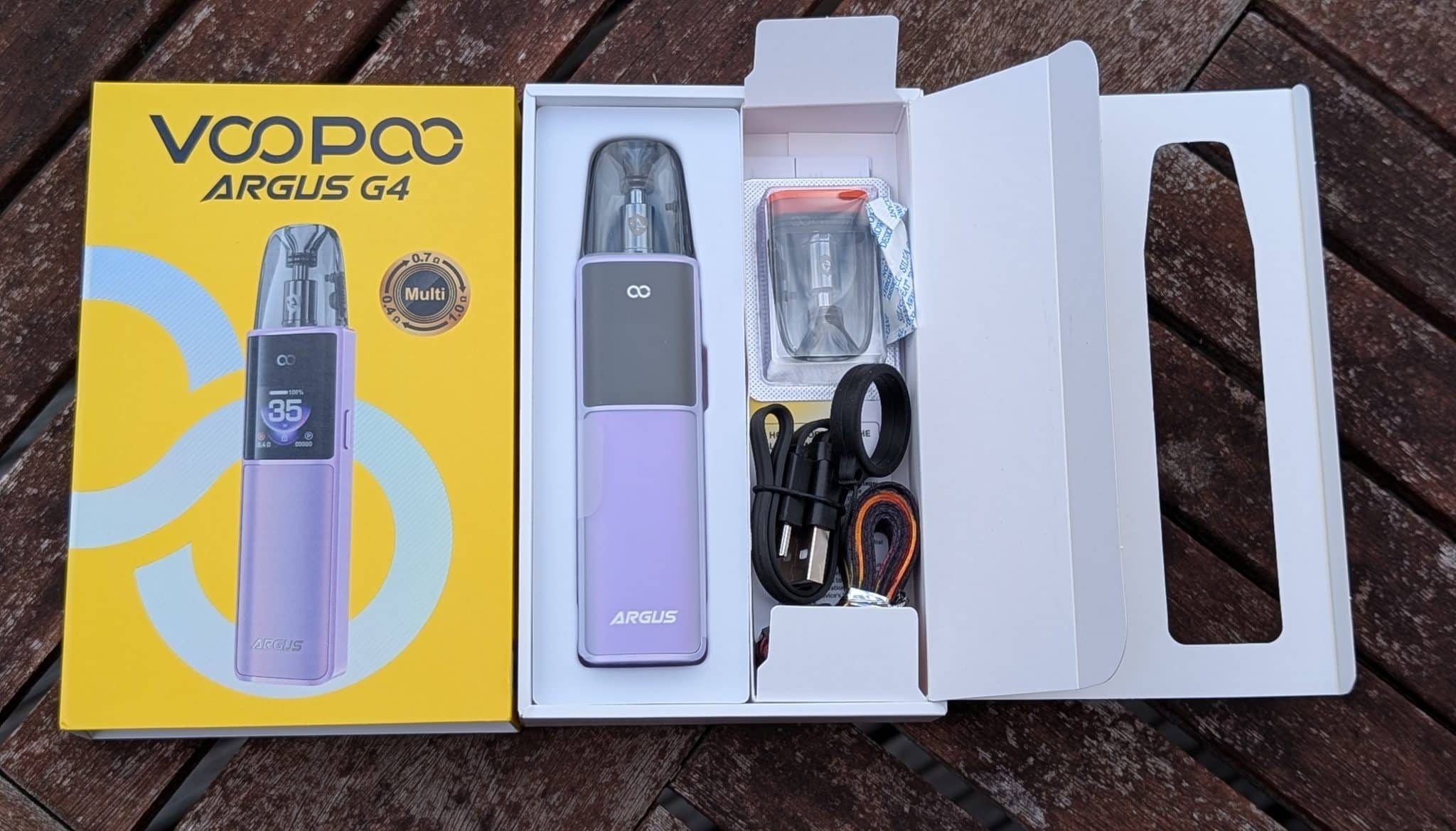 voopoo argus g4 kit contents