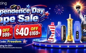 Independence Day Vape Sale – $40 Off + Free Shipping At VapeSourcing independence day vape sale 2026