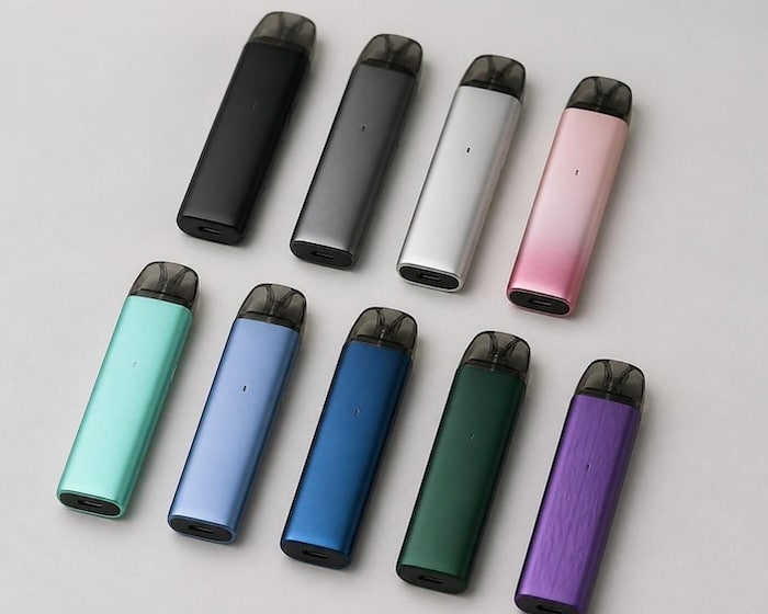 selection of rechargeable vapes