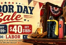 VapeSourcing Labor Day Vape Sale – Get $40 Off + Free Shipping! labor day cape sale 2026