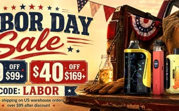 VapeSourcing Labor Day Vape Sale – Get $40 Off + Free Shipping! labor day cape sale 2026