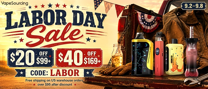 vape mod sale coupon VapeSourcing Labor Day – Get $40 Off + Free Shipping! Color:Response BF50 Replacement USB Cart Battery
