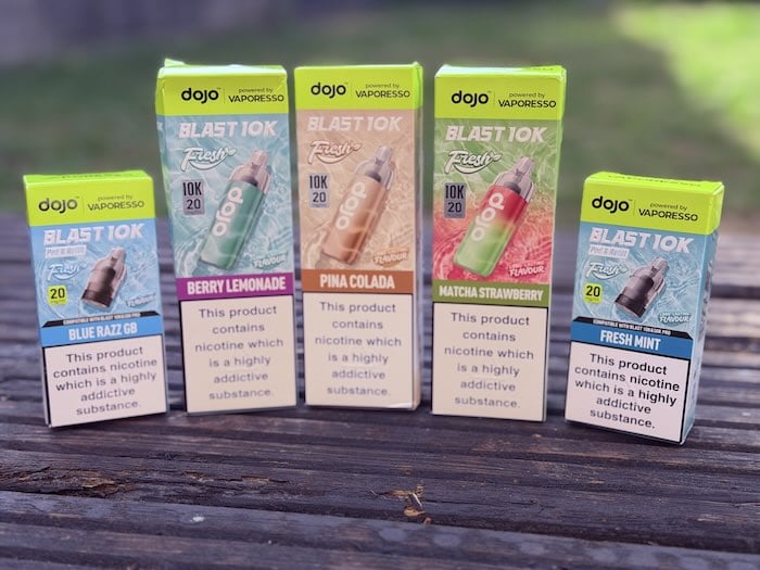 dojo blast 10k box packaging