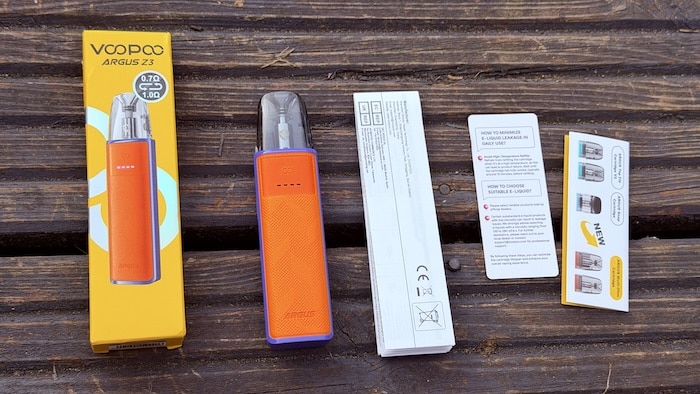 voopoo argus z3 kit contents